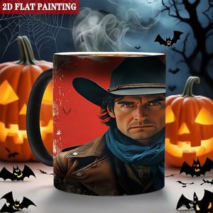 Mug universel toutes saisons, noir givré, 11 oz, en céramique, tasse activée par la chaleur, pour la maison et le bureau - Product Image 6