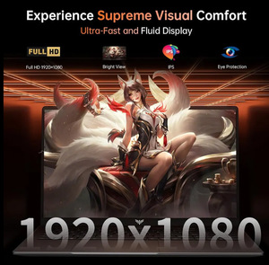 Máy tính xách tay 16.1 inch bán chạy nhất với bộ xử lý lõi tứ Intel Celeron n5095, hệ thống Windows 11, có tính năng nhận <span class=keywords><strong>d</strong></span>ạng vân tay. - Product Image 2