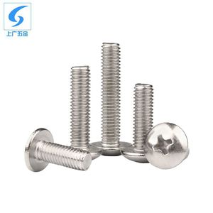 Tornillos de máquina de cabeza plana Phillips de acero inoxidable 316 de Shanghái y Guangzhou, rosca métrica estándar M4 M5 M6 para construcción - Product Image 4