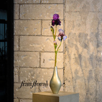 FONG IAN Iris artificiel à longue tige, bouquets réalistes faits à la main, toucher réel, arrangements floraux pour mariage, fête, jardin, maison, saison