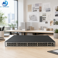 Conmutador de Red Gigabit Ethernet Administrado de 48 Puertos 5735S-L48T4S-A con 4 Puertos de Enlace Ascendente SFP 4xGE, Unidad de Montaje en Rack para Empresas