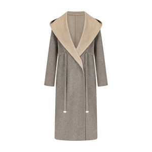 מעיל אפור 93% 7% ניילון צמר נשים חורף ארוך מעיל קרסו לנשים חמים עיצובים מקוריים 2000 + יצירות שנתי - Product Image 1