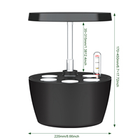 Système hydroponique intelligent de jardin intérieur à LED à spectre complet IGS-01SE pour la culture de légumes succulents et d'herbes à usage domestique