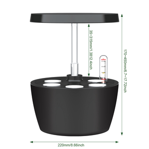 Sistema hidropónico inteligente para jardín interior LED de espectro completo, para uso doméstico en cultivo de suculentas y hierbas - Product Image 6