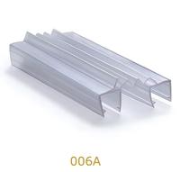 Bandes d'étanchéité en PVC transparent, modernes, durables et imperméables pour portes de douche de forme irrégulière, vente en gros