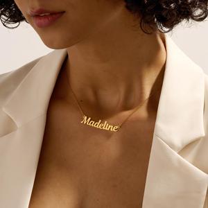 <span class=keywords><strong>Collier</strong></span> avec nom personnalisé, plaqué or 18 carats, cadeau d'anniversaire <span class=keywords><strong>pour</strong></span> elle, cadeau <span class=keywords><strong>pour</strong></span> la fête <span class=keywords><strong>des</strong></span> mères - Product Image 4