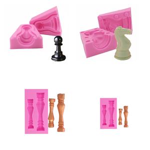 सिलिकॉन शतरंज मोल्ड्स फोंट क्राफ्ट केक चॉकलेट शर्करा शिल्प कैंडी मोल्ड रेसिन गहने शिल्प कास्टिंग कॉलम मोल्ड - Product Image 1