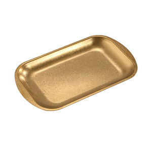 Vintage Stainless Steel Rectangular Serving <b>Tray</b> Gold Silver Color For <b>BBQ</b> Hot Pot Meat Plate - Product Image 5