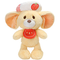 Peluche Zhuoqu Snack Shop, souris elfe aux grandes oreilles, en polyester et coton PP, poupée, oreiller, compagnon, cadeau d'anniversaire