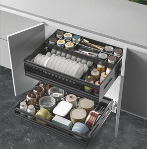 Meubles <span class=keywords><strong>de</strong></span> <span class=keywords><strong>cuisine</strong></span> intelligents modulaires avec éclairage LED <span class=keywords><strong>sous</strong></span>-armoire à intensité variable et <span class=keywords><strong>plan</strong></span> <span class=keywords><strong>de</strong></span> <span class=keywords><strong>travail</strong></span> en pierre frittée sur mesure - Product Image 5