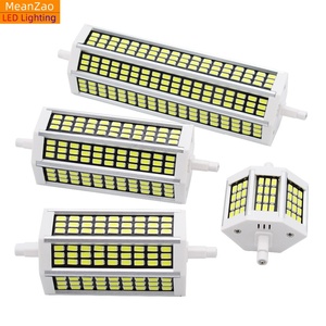 Lampe LED <span class=keywords><strong>R7S</strong></span> aluminium noir SMD 5733 haute luminosité 5W 10W 15W 20W 78 18 135 <span class=keywords><strong>189mm</strong></span> haute qualité ampoule de maïs horizontale - Product Image 1