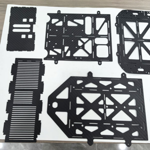 Layanan mesin CNC presisi untuk sayap Drone pelat Panel serat karbon prototipe bingkai - Product Image 4