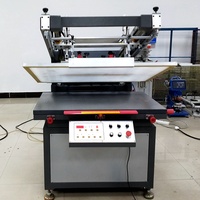 Machine d'impression d'écran de table à vide à bras incliné