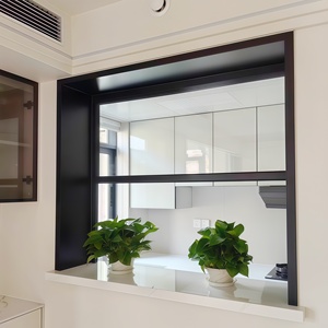 Fenêtre coulissante verticale à double vitrage insonorisée de luxe et <span class=keywords><strong>trappe</strong></span> de ventilation pour cuisine - Product Image 6