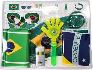 Kit de Apoyo <span class=keywords><strong>para</strong></span> Aficionados al Fútbol 2026, Set de Accesorios con Bandera, Bufanda, <span class=keywords><strong>Gafas</strong></span>, Aplaudidor y Pintura Facial - Product Image 1