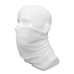 Seamless Breathable Sublimation Bandana Headwear Plain Blank Bandana White Polyester Tube Gaiter