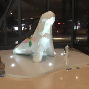 Escultura animal de fibra de vidrio decoración de exhibición de delfines grandes para Centro Comercial