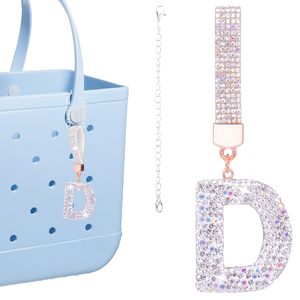 Abalorios de letras del alfabeto con borlas de diamantes para bolsos, compatibles con todos los modelos, para la vuelta al cole y accesorios de Halloween - Product Image 4