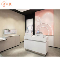Vente directe d'usine vitrine de bijoux style élégant solution de mise en page de conception de vitrine de bijoux de qualité supérieure