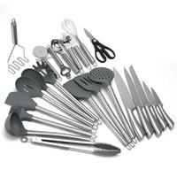 Peralatan Dapur Stainless Steel Laris Manis, Alat Masak, Peralatan Masak Silikon Set dengan Tempat Penyimpanan