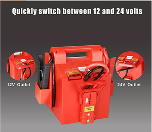 Démarreur de Voiture Portable 12/24 Volts 40000mAh <span class=keywords><strong>900</strong></span>/1800 AMP avec Lumière LED et Batterie Externe - Product Image 4