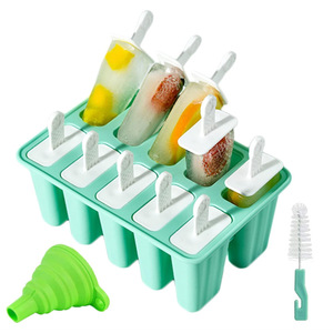 Moule et outil de fabrication de glaçons en silicone de qualité alimentaire durable PFS 4 6 10 12 cavités, 50 ml, multicolores, lavable au lave-vaisselle, pour DIY - Product Image 5