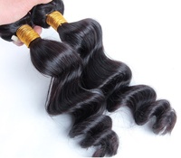 Meilleures ventes : Lots de mèches brésiliennes 100% cheveux humains vierges non traités, ondulées profondes et bouclées