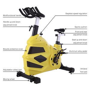 Bicicleta de Spinning Comercial Profesional para Interiores con Volante de Inercia de 18 kg, Versión Mejorada, Asiento Fijo - Product Image 3