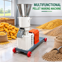 Machine à granulés d'aliments pour animaux automatique modèle 800, extrudeuse à matrice plate pour bétail et volailles