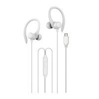 Écouteurs filaires intra-auriculaires Macaron Type-C, casque de jeu universel à basses profondes avec microphone, écouteurs et casques audio filaires stéréo