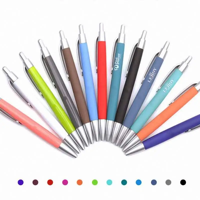 カスタマイズされたロゴのプロモーションの安いアソートカラープラスチックボールペン