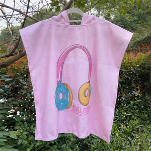 Vente chaude de haute qualité personnalisé enfants dessin animé sirène et <span class=keywords><strong>attrape</strong></span>-rêves serviette à capuche Robe de bain enfants plage Surf Poncho - Product Image 4