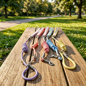 Einfarbige <span class=keywords><strong>Nylon</strong></span>-Hundeleinen in Macaron-Farben, Langlebige Multifunktionale Seilleine im Klassischen und Modernen Stil - Product Image 1