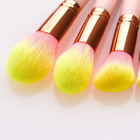 Ensemble de 10 pinceaux de maquillage professionnels de haute qualité, rose, nouveau design, pinceaux de maquillage détaillés, outils de maquillage personnalisés