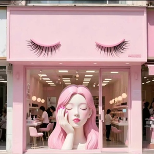 Custom Fiberglass 3D Beauty Sculpture Internet Famous <b>Wall</b> Decor For <b>Nail</b> Lash Salon Door Ornament Simulated <b>Nail</b> Display - Product Image 6