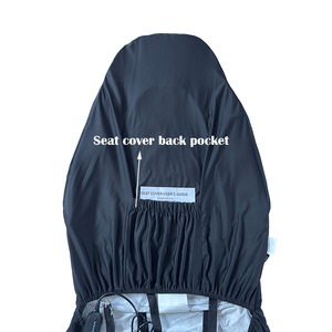 Funda de Asiento de Coche con Calefacción Eléctrica, Malla Frontal, para Todas las Estaciones, 1 Pieza, Estilo Moderno, Negro - Product Image 4