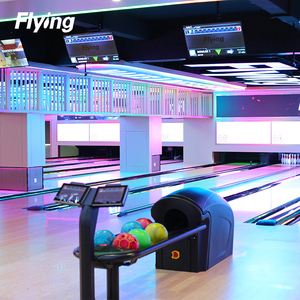 Juego de Bolos Personalizable de 10 Pinos de Goma y Madera con Máquina Lanzapelos para Adultos y Niños, para Pistas de Bolos Comerciales - Product Image 3