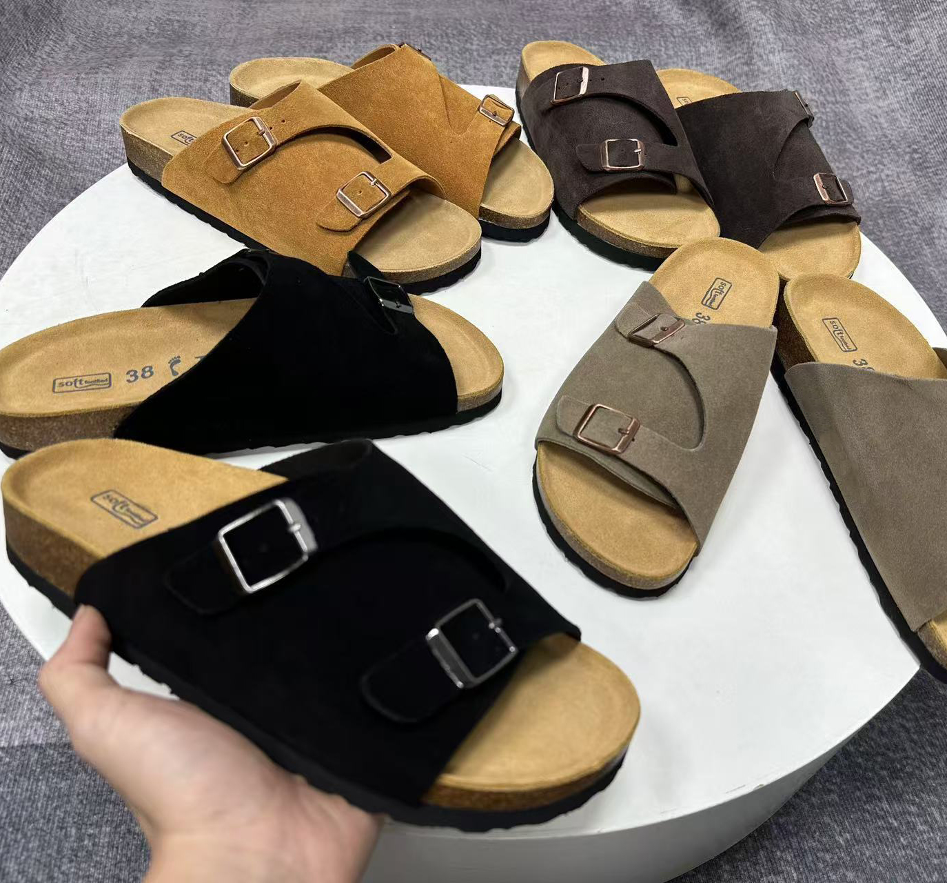 Немецкие шлепанцы Birkenstocks, модные повседневные шлепанцы для женщин, мужская обувь, шлепанцы и пляжная обувь