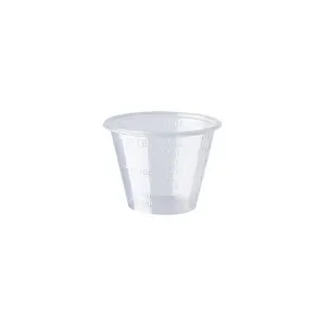 Plastic Wegwerp Afgestudeerd 30cc Clear Wegwerp 1Oz Meten Vloeibare Pot Container 30Ml Meten Geneeskunde Cup