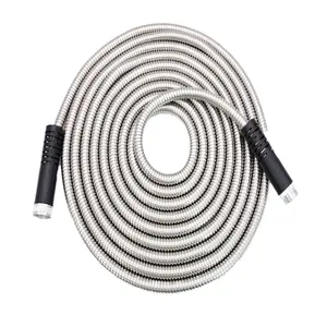 Garden Hose 201 Stainless Steel Metal Water Hose Flexible Garden Water Hose pipe for wash cars and water flowers