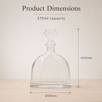 Carafe à vin en verre facetté créative pour les boissons ou les liquides
