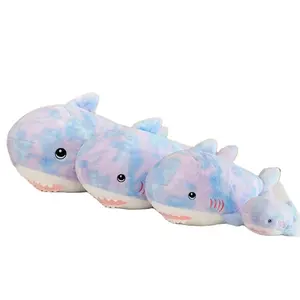 Couleur camouflage super doux peluche requin baleine peluche jouet animaux mignons jouets en peluche personnaliser oem requin jouets en peluche oreiller