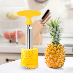 1PCS Stainless Steel Easy To Use Pineapple Peeler Accessories Pineapple Slicers Fruit Knife Cutter Corer Slicer Kitchen Tools