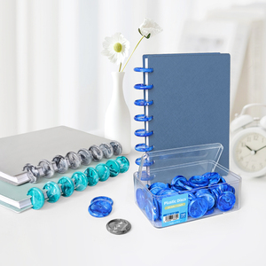 Cuaderno RINGNOTE con Anillas, Tapa Dura de Alta Calidad en ABS, 80 Hojas, para Resaltar, DIY, Hojas Sueltas, Diario, Agenda, Regalo - Product Image 3