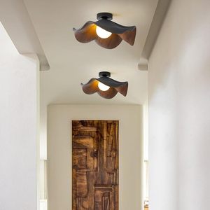 Потолочный светильник в стиле Mid-Century Modern с текстурой дерева, большой белый цветочный дизайн, полувстраиваемый, для спальни и гостиной - Product Image 6
