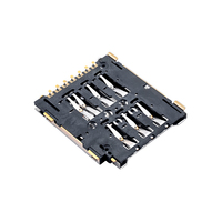 MUP Original Push Pull Single SMT tipo 6 + 1 Nano Sim Card Holder adaptador conector con bandeja electrónica para móvil Mini Wifi