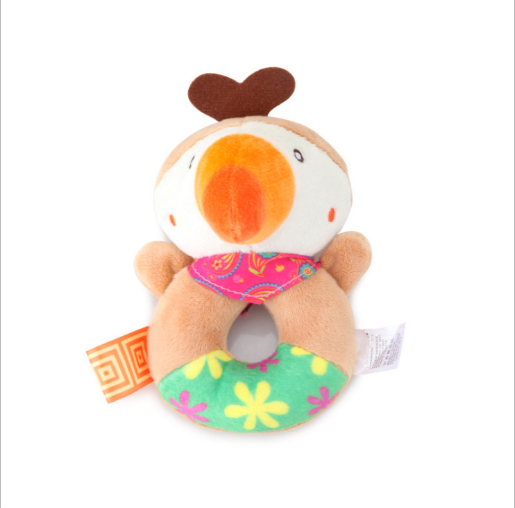 Baby Plush Cute Animal Educational Toy Handbell