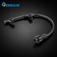 Connecteur étanche en T DREAM IP67 IP68, câble 300-500V avec conducteur en cuivre pour éclairage de tunnels et de stades