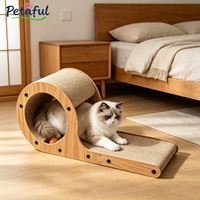 Grande griffoire pour chat en carton ondulé haute densité, écologique, durable et résistante aux rayures, également utilisable comme lit de repos pour chat, vente en gros