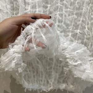 <span class=keywords><strong>Camicetta</strong></span> in <span class=keywords><strong>Tulle</strong></span> con fiocco alla moda stile giapponese stile retrò Top per donna primavera estate senza maniche ampio gilet a strati - Product Image 6